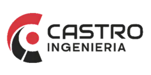 Logo corporativo de Castro Ingeniería en colores rojo y negro, cliente de Consultoría SH en Chile.